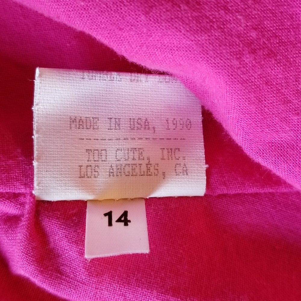 Disney themed jean jacket size 14 made by Too Cute of Hollywood California
